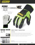 Rękawice techniczne KONG® IMPACT CORDED PALM |KCCP|