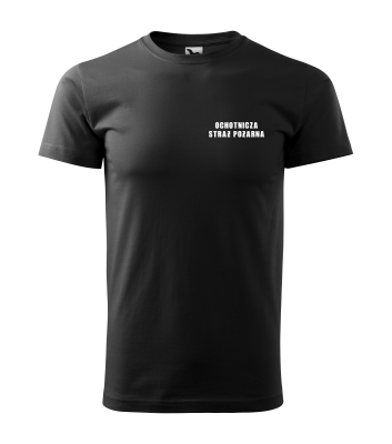 Koszulka WF Ochotnicza Straż Pożarna - czarna / biały flock